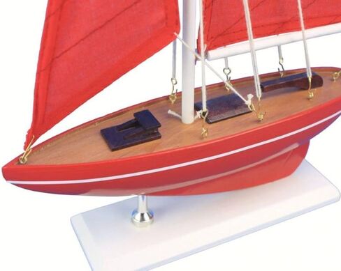 مركب شراعي بحري هامبتون 17-108 مركب شراعي خشبي للبحر الأحمر 17-108 مركب شراعي 17 بوصة - ديكور مركب شراعي - ديكور بحري - سفينة شراعية سفينة شراعية 17-108 in Kuwait