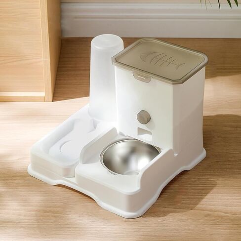 Bemodst Cat Bowls Dog Bowls Grain Bowls Double Bowls Large Capacity Water Bowls All-in-One Automatic Drinking Feeders Pet Supplies in Kuwait