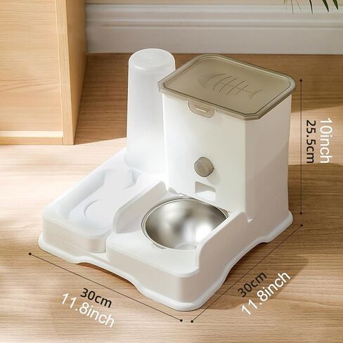 Bemodst Cat Bowls Dog Bowls Grain Bowls Double Bowls Large Capacity Water Bowls All-in-One Automatic Drinking Feeders Pet Supplies in Kuwait