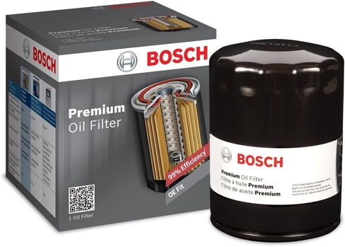 فلتر الزيت الفاخر BOSCH 3423 مع تقنية ترشيح FILTECH - متوافق مع Select AMC، وBuick، وCadillac، وChevrolet، وGMC، وHummer، وJeep، وOldsmobile، وPontiac، وSaab، وSaturn in Saudi Arabia