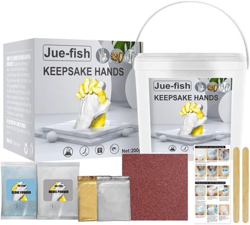 مجموعة نماذج صب تذكار ثلاثية الأبعاد - مجموعة نحت قوالب الجبس DIY للبالغين، وحفلات استقبال المولود الجديد، والذكرى السنوية، وقالب اليد والقدمين in Saudi Arabia