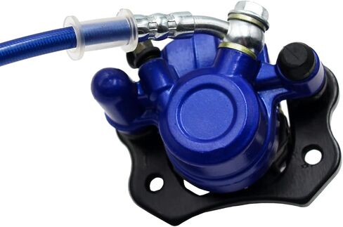 ATV Hydraulic Brake Assembly Master Cylinder Caliper Pads for 50cc 70cc 90cc 110cc 125cc 150cc 200cc 250cc Go Kart Quad Dirt Bike Buggy (BLUE-1) in Saudi Arabia