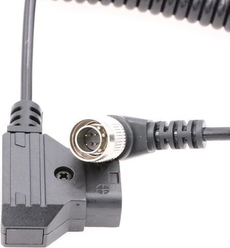 ZBLZGP D-Tap to Hirose 4 Pin Male Coiled Power Cable for Sound Devices 688 644 633 Recorder Zoom F8 F4 ZAXCOM in Kuwait