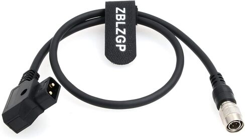 ZBLZGP D-Tap to Hirose 4 Pin Male Coiled Power Cable for Sound Devices 688 644 633 Recorder Zoom F8 F4 ZAXCOM in Kuwait