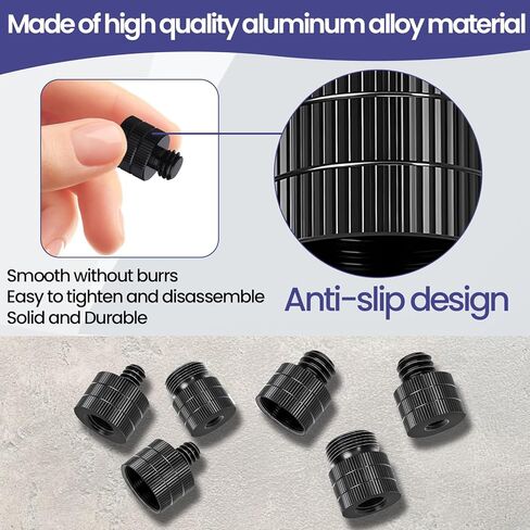 مجموعة محول حامل ميكروفون قابل للتعديل 6 في 1 من YASUOA مع ملحقات تثبيت الميكروفون ومرفق تثبيت التحكم in Kuwait