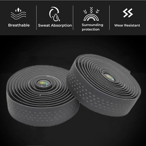 Bike Handlebar Tape Anti-Slip Bar Tape for Road Cycling Bicycle Drop Bar Wraps Spots Pattern for Comfortable Grip EVA Foam Self-Adhesive Set of 2,Orange in Saudi Arabia