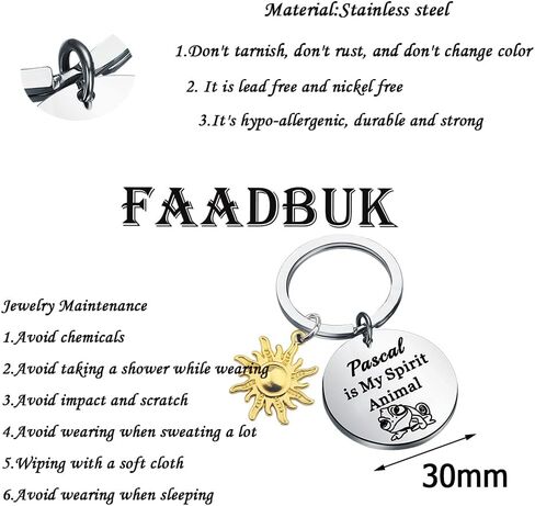 FAADBUK باسكال عاشق هدية الأميرة الحيوانات الأليفة باسكال هدية فيلم الرسوم المتحركة مستوحاة هدية سحلية هدية in Saudi Arabia