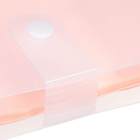 PATIKIL Business Card Holders, 1 Pack Plastic Portable Card Binder Book Name Cards Organizer for Women Men, Pink in Saudi Arabia