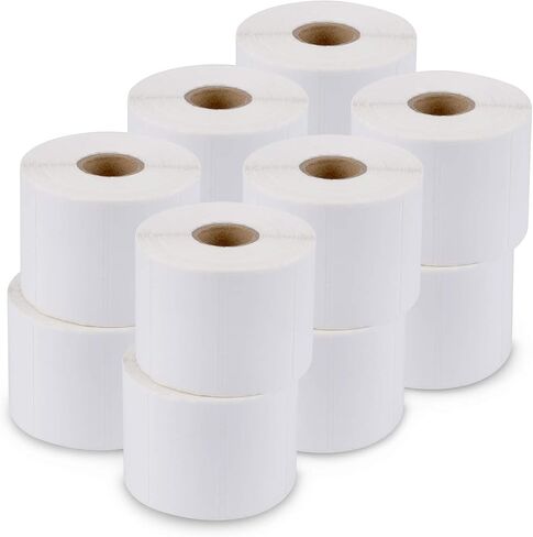 enKo Direct Thermal Labels 2-1/4 x 1-1/4 inches (3 Rolls, 3000 Labels) Perforated Thermal Stickers for Address Mailing, Barcode, FBA Stickers, FNSKU Labels for Zebra, Rollo, Eltron Printer in Saudi Arabia