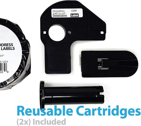 Buhbo Compatible Refill Replacement Label for Brother DK-1209 2-3/7" x 1-1/7" Small Address and Barcode (8 Pack / 800 Labels Per Roll) in Saudi Arabia