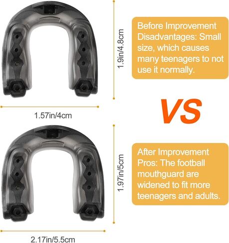 4 قطع من واقي الفم لكرة القدم مع حزام، واقي الفم الناعم للشباب الرياضي الاحترافي للملاكمة والهوكي واللاكروس وكرة السلة والفنون القتالية المختلطة والرجبي والجوجيتسو in Kuwait