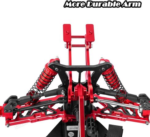 RCMYou Aluminum Suspension A Arms Upgrades Part for 1/8 Typhon 6S,1/7 Felony Infraction Limitless 6S BLX,Front Upper & Front Lower & Rear Lower Suspension A Arms Hops up w/Pivot Balls,Red in Saudi Arabia