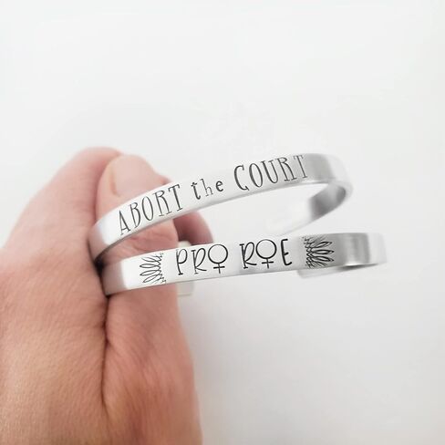 Pro-Choice Roe V. Wade Bracelet Cuff in Saudi Arabia
