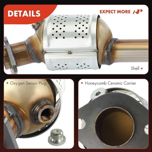 A-Premium Catalytic Converter W/Gasket Kit Direct-Fit Compatible with Saab & Subaru - Forester(99-05), Impreza(02-05), Legacy(00-05), Outback(00-05), Baja(03-06), 9-2X(05-06) - H4 2.5L - EPA Compliant in Saudi Arabia