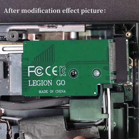 لـ Lenovo Legion Go تحويل محمول 2242 إلى 2280 SSD توسيع القرص الصلب لوحة ذات سعة عالية NVME M-Key M.2 PCIE 4.0 بطاقة محول إصبع ذهبي in Saudi Arabia