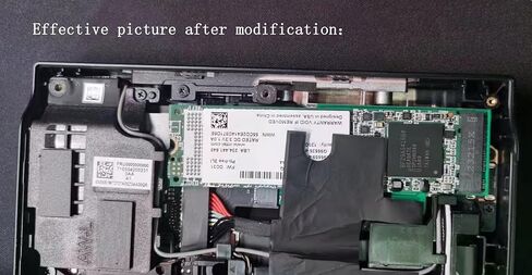 لـ Lenovo Legion Go تحويل محمول 2242 إلى 2280 SSD توسيع القرص الصلب لوحة ذات سعة عالية NVME M-Key M.2 PCIE 4.0 بطاقة محول إصبع ذهبي in Saudi Arabia