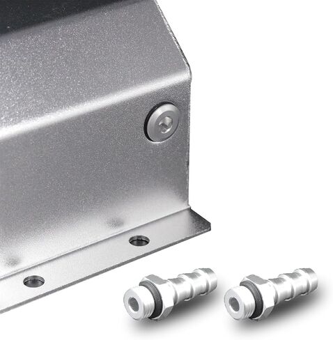 YIEXOVA Engine Coolant for car, Overflow Tank, Coolant Radiator Tank, Reservoir Expansion, Universal Coolant reservoir (Silver-Plastic level indicator connector, 2L) in Saudi Arabia