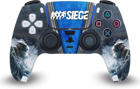 تصميمات غطاء الرأس مرخصة رسميًا من Tom Clancy's Rainbow Six Siege Sledge من الفينيل، ملصق غطاء حماية لسطح الألعاب متوافق مع وحدة تحكم Sony Playstation 5 PS5 DualSense in Kuwait