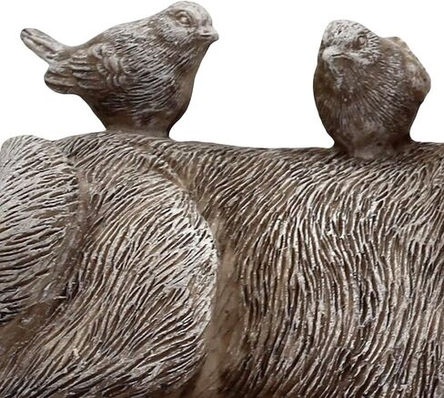 Gift Essentials Pet Memorial Statue, Dog with Birds Pet Grave Marker or Garden Memorial Stone in Saudi Arabia