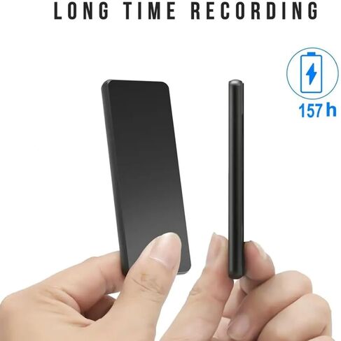 Audio Recorder Voice Activated Recording Device 6 Day Long Battery Life 32GB Up to 750 Hours Storage Capacity ThinMax in Kuwait