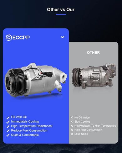ECCPP AC Compressor for 2012-2015 Fit for N-issan NV1500 NV2500 NV3500 Pathfinder 4.0L CO 10865JC in Saudi Arabia