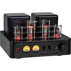 Dayton Audio HTA200 Integrated Stereo Hybrid Hi-Fi Vacuum Tube Class A/B Amplifier 200 Watts RMS with Subwoofer Output, Headphone Output, Bluetooth 5.0, with Record Player Phono Preamp and USB DAC in Kuwait