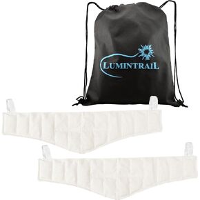 Chattanooga Heating Pad Hot Pack, Hydrocollator Moist Heat Packs for Pain Relief, Reusable Heating Pad for Back Pain Relief, with a Lumintrail Drawstring Bag (Standard, 10" x 12", 2 Pack) in Kuwait