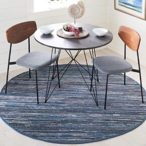 SAFAVIEH Rag Rug Collection Runner Rug - 2'3" x 8', Purple & Multi, Handmade Boho Stripe Cotton, Ideal for High Traffic Areas in Living Room, Bedroom (RAR121D) in Kuwait