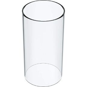 TLLAMP Large Size Hurricane Candle Holder Glass, Glass Cylinder Open Both Ends, Open Ended Hurricane, Glass Lamp Shade Replacement (4" Wide x 6" Tall) Multiple Specifications in Kuwait