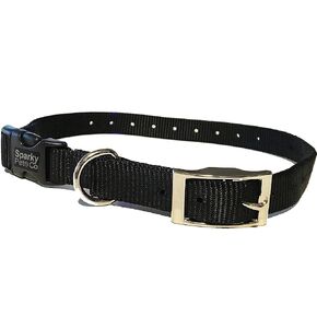 Sparky Pet Co - ECollar Replacement Strap - Double Buckle Dog Collar - Rugged Nylon - Adjustable - D Ring - Quick Release Metal Clasp - for Invisible Fence Systems - 3/4" x 21" - Neon Pink in Kuwait
