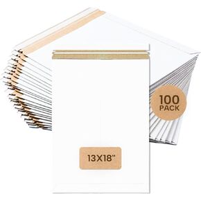Aviditi RM18SS لبريد مسطح ذاتي الغلق، 45.72 سم طول × 33.02 سم عرض، أبيض (حقيبة من 100) in Kuwait