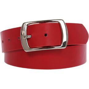 Women Casual PU Leather Dress Belt With Square Single Prong Buckle in Kuwait