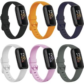 Baaletc Compatible with Fitbit Inspire 3 Bands for Men Women, Soft Silicone Sport Wristband Strap Band Bracelets for Inspire 3, Small Large Size in Kuwait