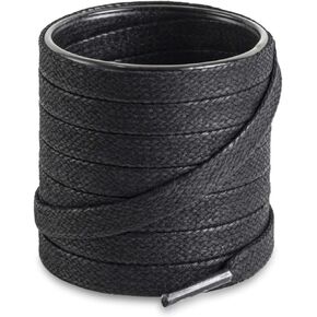 Shoemate [2 Pair Pack Flat Waxed Cotton Shoe Laces for Boots & Dress Shoes in Kuwait