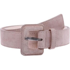 1 1/2" Inch Stitching-Edged Suede Leather Belt in Kuwait