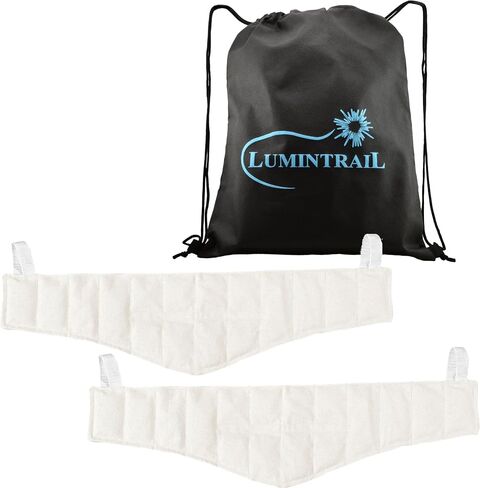 Chattanooga Heating Pad Hot Pack, Hydrocollator Moist Heat Packs for Pain Relief, Reusable Heating Pad for Back Pain Relief, with a Lumintrail Drawstring Bag (Standard, 10" x 12", 2 Pack) in Kuwait