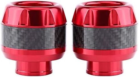 for front fork sliders for scooter Gorgeri 1 Pair of Carbon Fiber Motorcycle Front Fork Frame Sliders Crash Protection(black) in Kuwait