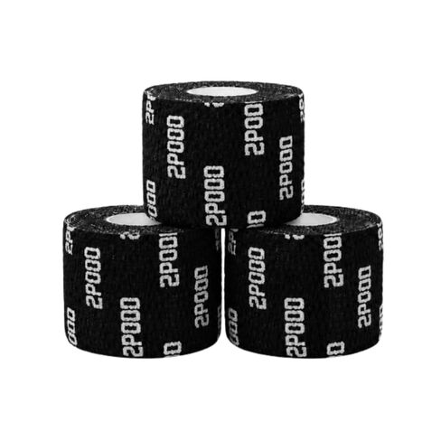 2POOD Lift Heavy Weightlifting Tape 3-Pack | Crossfit Weightlifting Tape | Premium Adhesive Tape for Weightlifters | Easy Stretch & Flexible for Non-Slip Lifting (Black) in Kuwait