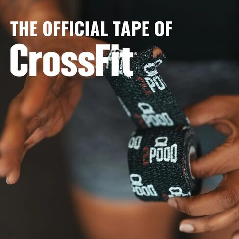 2POOD Lift Heavy Weightlifting Tape 3-Pack | Crossfit Weightlifting Tape | Premium Adhesive Tape for Weightlifters | Easy Stretch & Flexible for Non-Slip Lifting (Black) in Kuwait