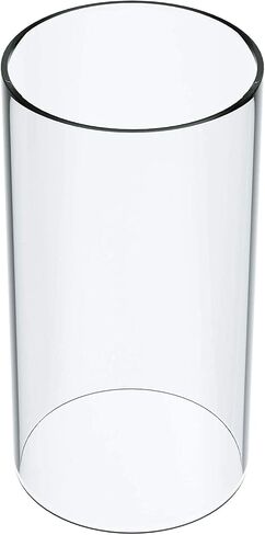 TLLAMP Large Size Hurricane Candle Holder Glass, Glass Cylinder Open Both Ends, Open Ended Hurricane, Glass Lamp Shade Replacement (4" Wide x 6" Tall) Multiple Specifications in Kuwait