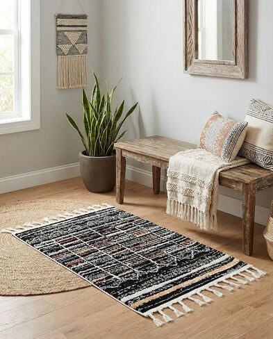 Rugs.com Aramis Collection Rug – 2' x 3' Multi Medium Rug Perfect for Entryways, Kitchens, Breakfast Nooks, Accent Pieces in Kuwait