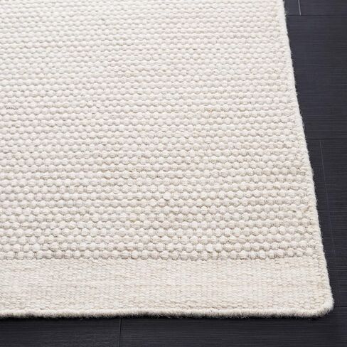 SAFAVIEH Vermont Collection Runner Rug - 2'3" x 7' Runner, Ivory, Handmade Wool, Ideal for High Traffic Areas in Living Room, Bedroom, Dining (VRM807A-27) in Kuwait
