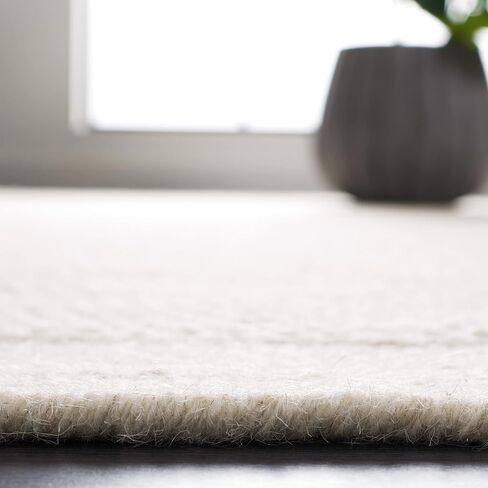 SAFAVIEH Vermont Collection Runner Rug - 2'3" x 7' Runner, Ivory, Handmade Wool, Ideal for High Traffic Areas in Living Room, Bedroom, Dining (VRM807A-27) in Kuwait