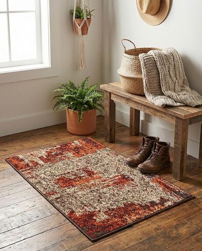 Rugs.com سجادة مجموعة Equinox - سجادة متعددة منخفضة مقاس 2 × 6 بوصة مثالية للممرات والمداخل in Kuwait