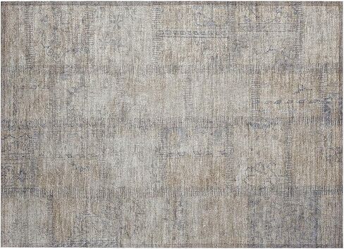 Addison Rugs Chantille ACN685 أزرق 2'3" x 7'6" سجادة للمدخل الداخلي والخارجي، سهلة التنظيف، يمكن غسلها في الغسالة، لا تساقط، سجادة منطقة المطبخ للحمام والفناء والغسيل وسجادة غرفة النوم in Kuwait