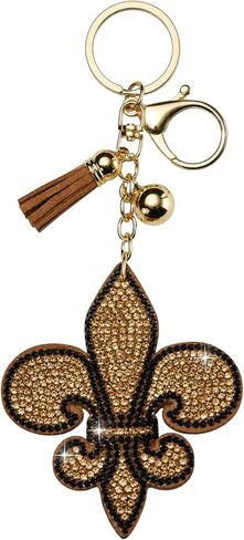 Popfizzy Rhinestone Keychain for Women, Bling Purse Charms for Handbags, Girls Backpack Key Fob, Crystal Bag Charm Keyrings in Kuwait