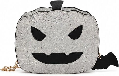 QZUnique Halloween Purses Gothic Novelty Shoulder Bag Pumpkin Coffin Skull Bat Crossbody Bag holiday Party Gift Candy Bag in Kuwait