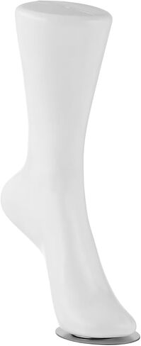 Cabilock White Mannequin Foot Display Ankle Bracelet Shoe Sock Model Display Plastic Short Stocking Mannequin Human Foot Display Mold for Shop Home in Kuwait