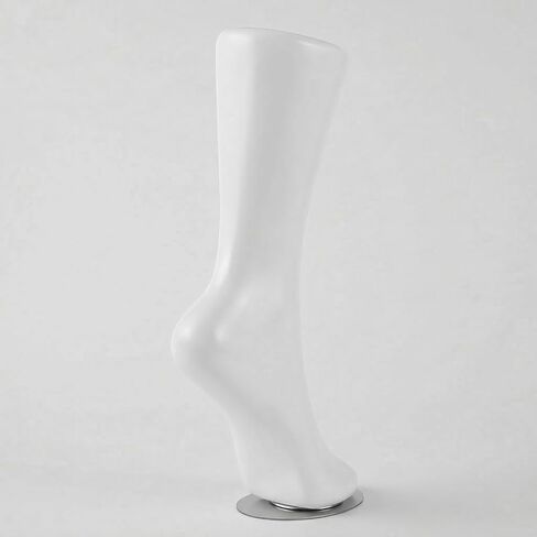 Cabilock White Mannequin Foot Display Ankle Bracelet Shoe Sock Model Display Plastic Short Stocking Mannequin Human Foot Display Mold for Shop Home in Kuwait