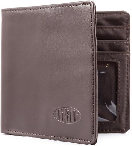 Big Skinny Men's World Leather Bi-Fold Slim Wallet, Holds Up to 35 Cards in Kuwait